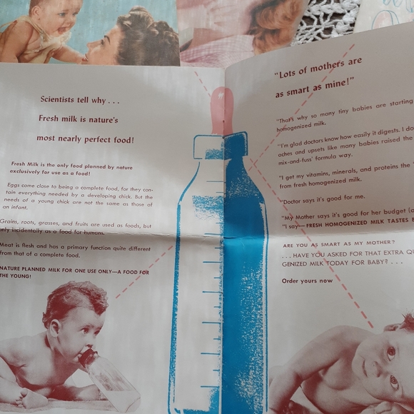 Lot of 1950s baby ephemera and Little Boy Blue warming bowl. - Picture 12 of 16